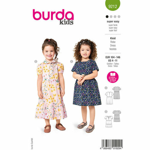 Burda Patroon 9212 - Jurk