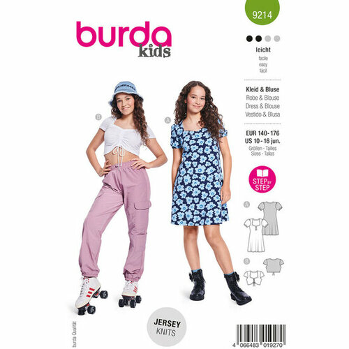Burda Patroon 9214 - Jurk en Bloes