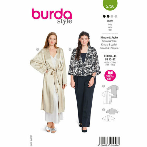 Burda Patroon 5720 - Kimono en Jas