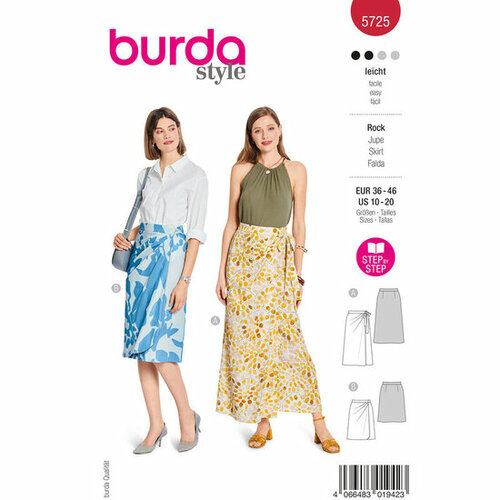 Burda Patroon 5725 - Rok