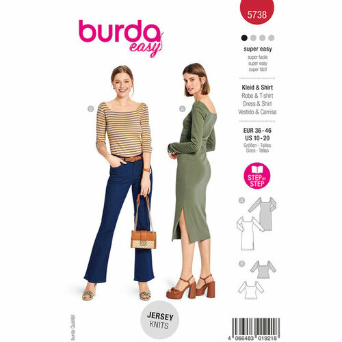 Burda Patroon 5738 - Jurk en T-shirt