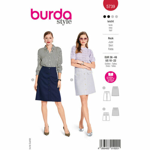 Burda Patroon 5739 - Rok