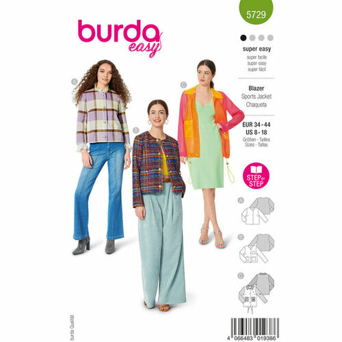 Burda Patroon 5729 - Blazer