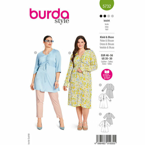 Burda Patroon 5732 - Jurk en Bloes