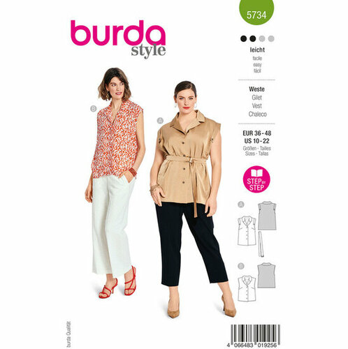 Burda Patroon 5734 - Gilet