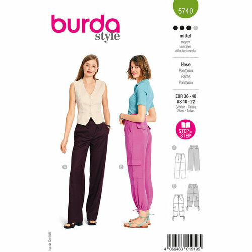 Burda Patroon 5740 - Broek
