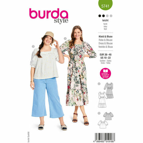 Burda Patroon 5741 - Jurk en Bloes