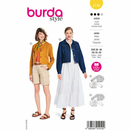 Burda Patroon 5749 - Jas