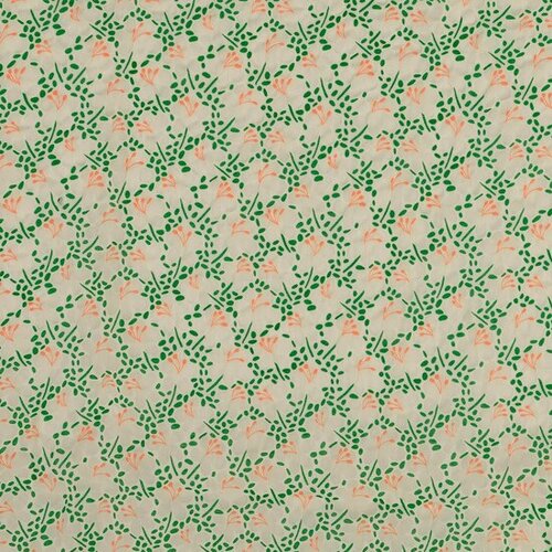 Katoen Voile - Flowers - Ecru Katoen Voile - Flowers - Ecru