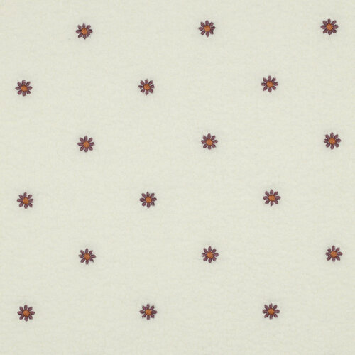 Teddy - Embroidery Flowers - Ecru Teddy - Embroidery Flowers - Ecru
