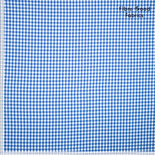 Seersucker - Checks - Blauw Seersucker - Checks - Blauw
