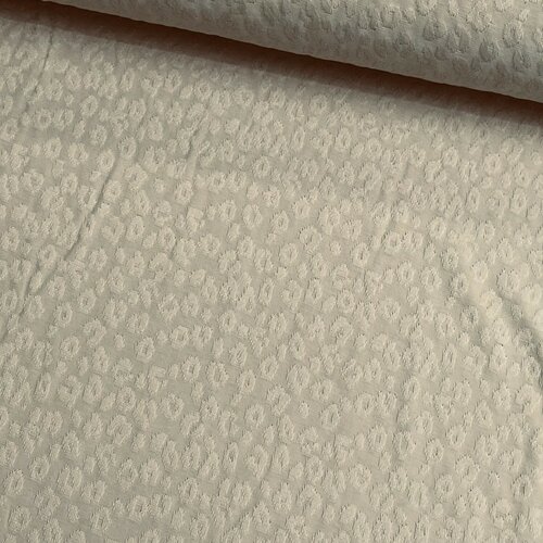 Jersey - Gestikte Luipaard - Beige Jersey - Gestikte Luipaard - Beige