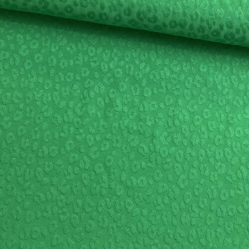 Jersey - Gestikte Luipaard - Groen Jersey - Gestikte Luipaard - Groen