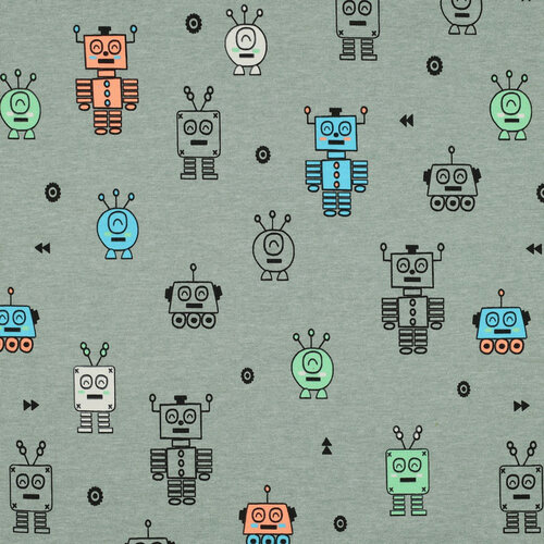 Jersey - Neon Robots - Donker Munt Jersey - Neon Robots - Donker Munt