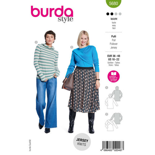 Burda Patroon 5680 - Sweater