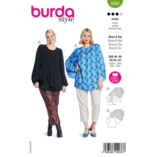 Burda Patroon 5692 - Bloes & Top