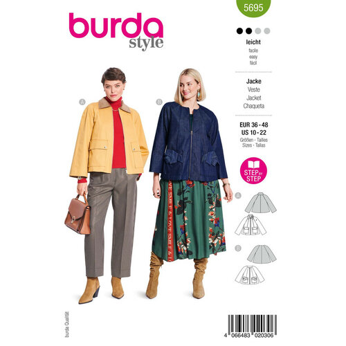 Burda Patroon 5695 - Jas