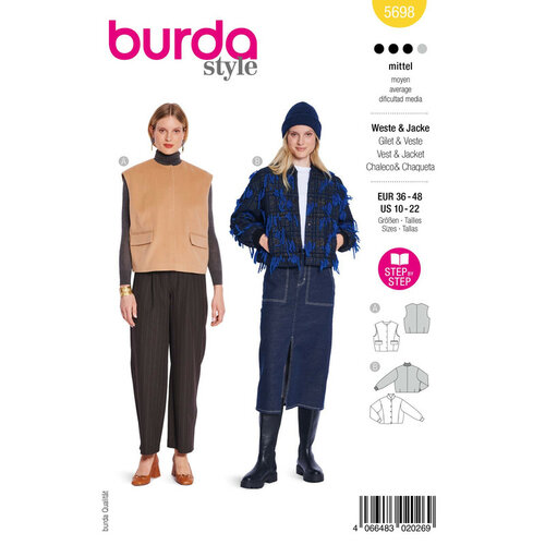 Burda Patroon 5698 - Jas & Gilet