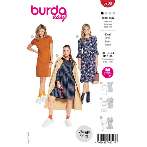 Burda Patroon 5708 - Jurk