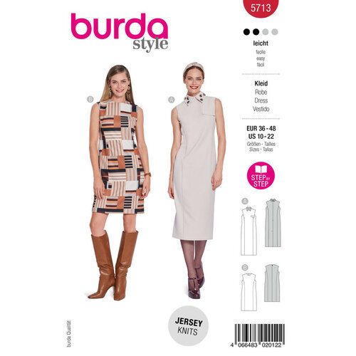 Burda Patroon 5713 - Jurk