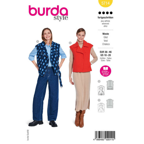Burda Patroon 5714 - Jas