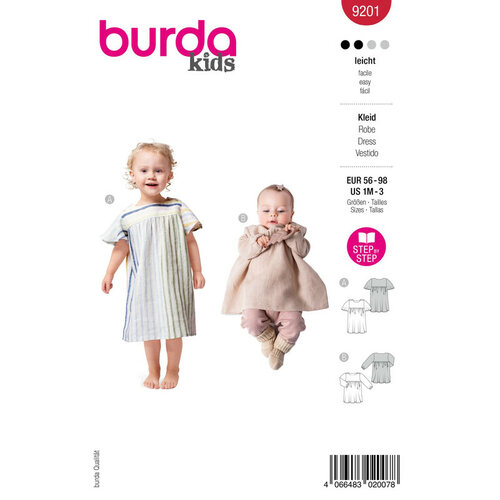 Burda Patroon 9201 - Jurk