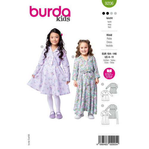 Burda Patroon 9206 - Jurk