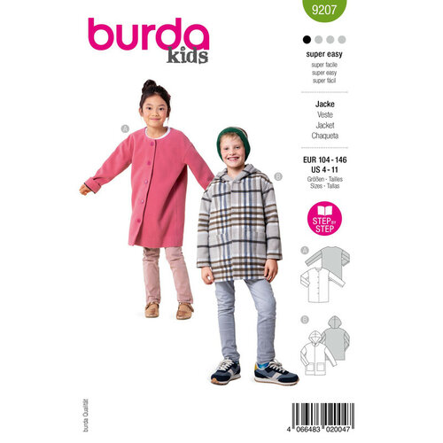 Burda Patroon 9207 - Jas