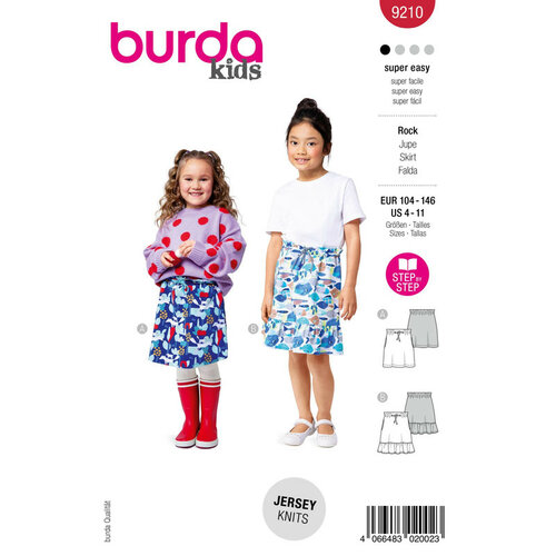 Burda Patroon 9210 - Rok