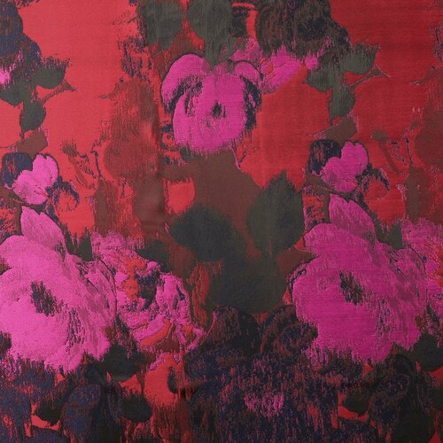 Jacquard - Flowers - Groen Jacquard - Flowers - Groen