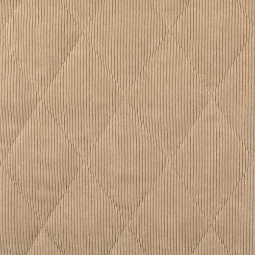Ribfluweel met Teddy - Uni - Beige Ribfluweel met Teddy - Uni - Beige