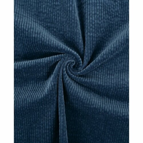 Ribfluweel Stretch - Uni - Blauw Ribfluweel Stretch - Uni - Blauw