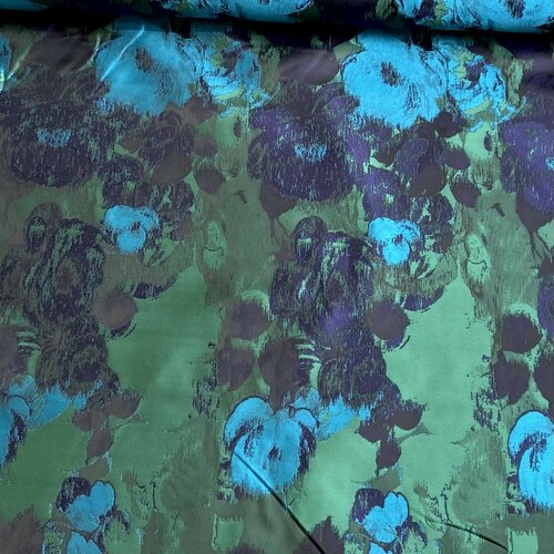 Jacquard - Flowers - Groen Jacquard - Flowers - Groen