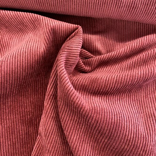 Ribfluweel Stretch - Uni - Dark Framboise Ribfluweel Stretch - Uni - Dark Framboise