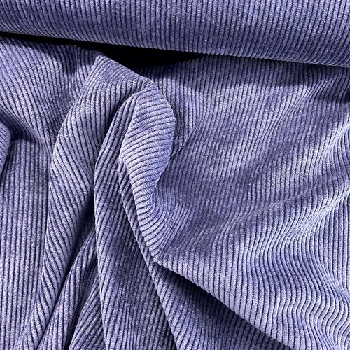 Ribfluweel Stretch - Uni - Indigo Ribfluweel Stretch - Uni - Indigo