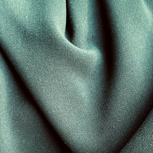 Dubbel Crepe - Uni - Donkergroen Dubbel Crepe - Uni - Donkergroen
