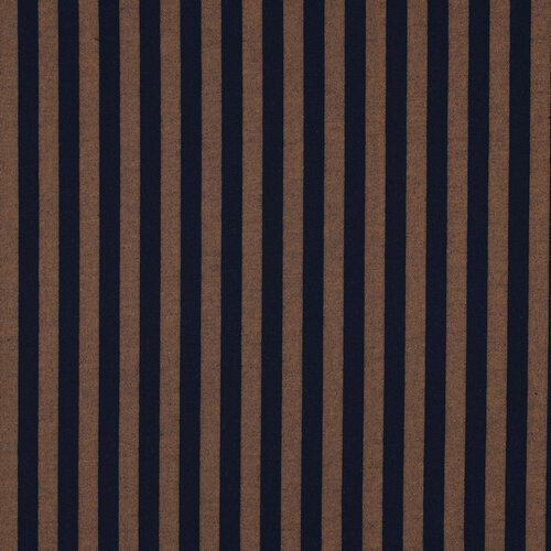 Katoen - Yarn Dyed Stripes - Navy Katoen - Yarn Dyed Stripes - Navy