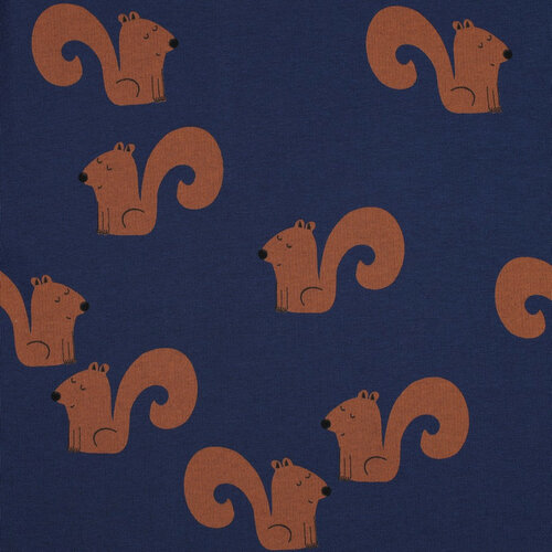 Heavy Sweat - Squirrels - Jeansblauw Heavy Sweat - Squirrels - Jeansblauw