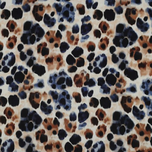 Viscose Satijn - Animal Skin - Ecru Viscose Satijn - Animal Skin - Ecru