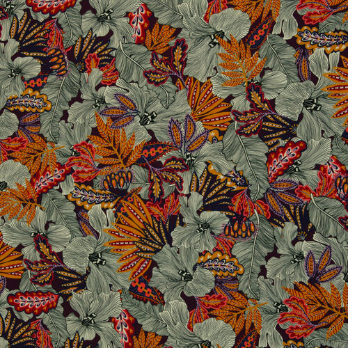 Viscose - Indian Summer - Bordeaux Viscose - Indian Summer - Bordeaux