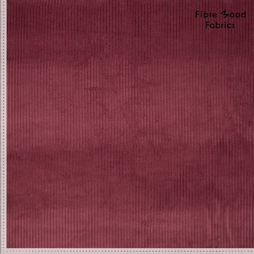 Ribfluweel - Uni - Aubergine