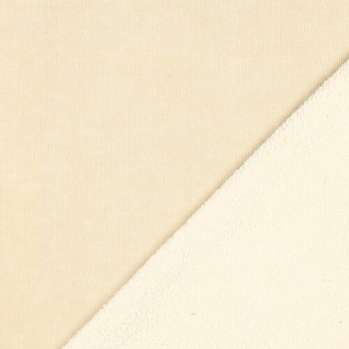 Gebreid met Teddy - Uni Dubbelzijdig - Beige