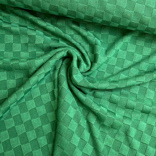 Gebreid - Uni Chessboard - Groen