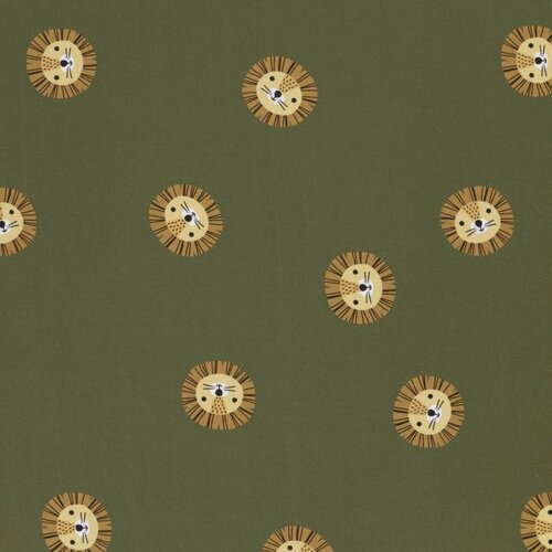 French Terry - Leeuwtjes - Kaki