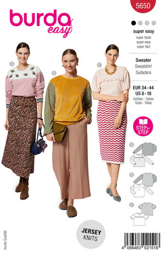 Burda Patroon 5650 - Sweater