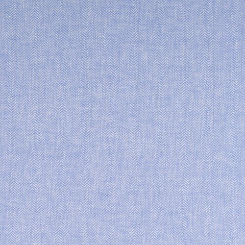 Linnen Katoen - Uni Visgraat - Lichtblauw