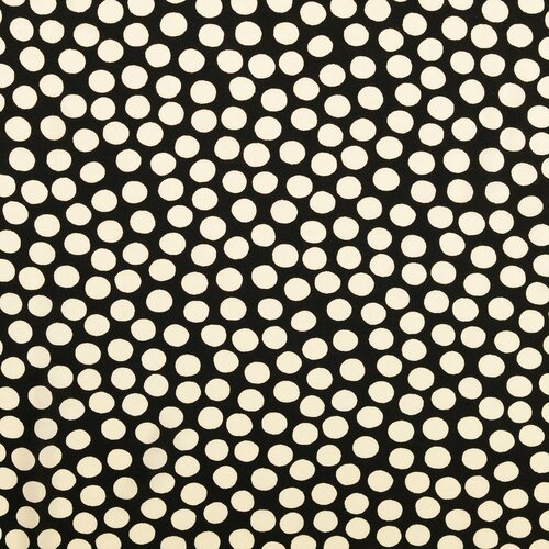 Viscose - Dots - Zwart