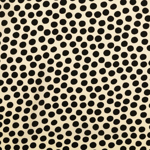 Viscose - Dots - Ecru