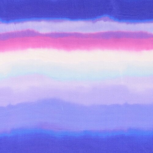 Viscose Satijn - Strepen - Paars-Blauw-Roze