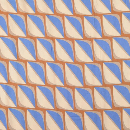 Viscose Satijn Stretch - Shapes - Beige